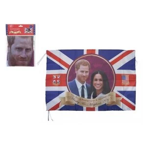 Image of Royal Couple 80 X 133cm Rayon Flag with Grommets