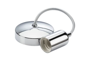 Image of KnightsBridge 6" E27 Contemporary Pendant Set - Polished Chrome