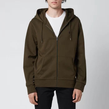 Image of Polo Ralph Lauren Mens Double Knitted Full Zip Hoodie - Company Olive - M