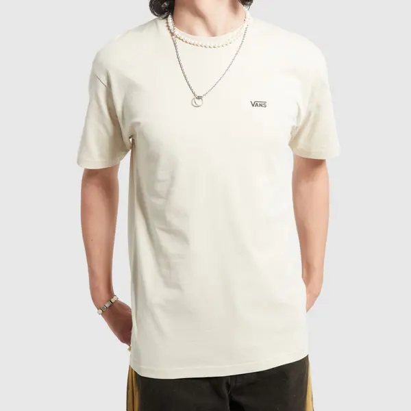 Image of Vans left chest logo t-shirt in off-white Off-White Sml