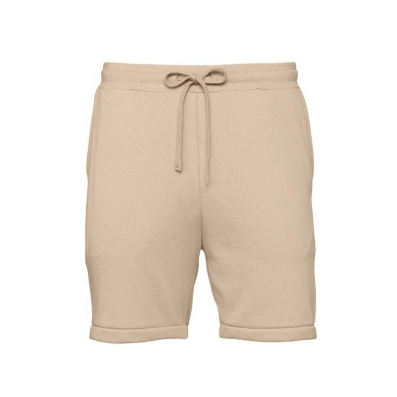 Image of Bella + Canvas Mens Sweat Shorts in Tan Size: XS Tan Male XS