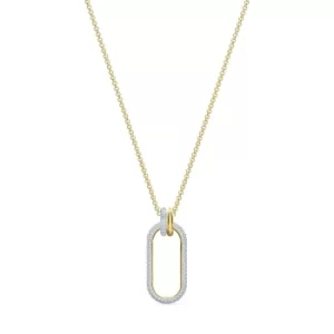 Image of Swarovski Time White Crystal Oval Long Necklace 5560715