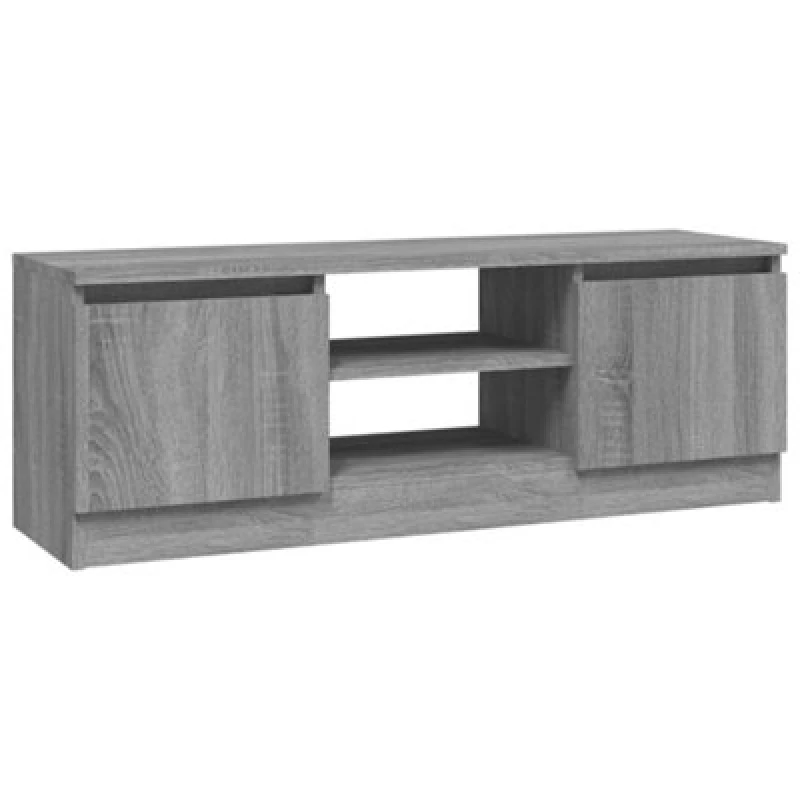 Image of Vidaxl TV Cabinet With Door Grey Sonoma 102X30X36 Cm, Grey 823356