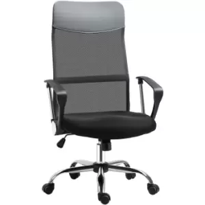 Image of Executive Office Chair High Back Mesh Back Seat Desk Chairs, Black - Black - Homcom