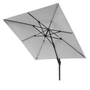 Image of Platinum Challenger T2 Glow 3m Square Parasol (base not included) - Light Grey