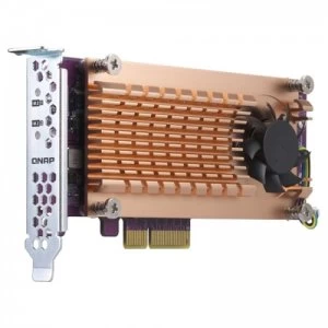 Image of QNAP QM2-2P-384 Dual M.2 22110/2280 PCIe SSD Expansion Card