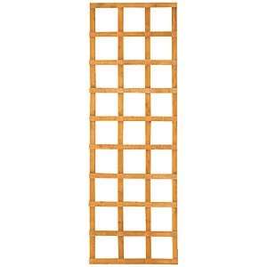 Image of Forest Garden Fence Top Trellis Square Lattice - 1.83m X 600mm