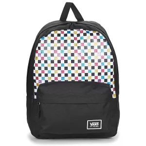Image of Vans Glitter Check Realm Backpack - Black, Print, Women