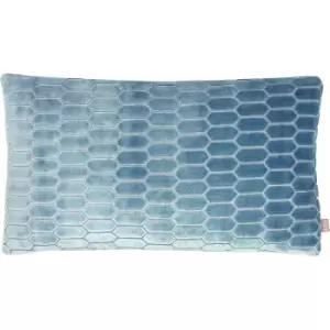 Image of Kai Rialta Geometric Cushion Cover (One Size) (Sky Blue)