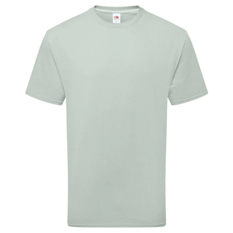Image of Fruit of the Loom Mens Pure Cotton T-Shirt in Mint Size: Small Mint Male S
