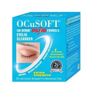 Image of OcuSoft Lid Scrub Plus Eyelid Cleanser Pre Moistened Pads 20 pads