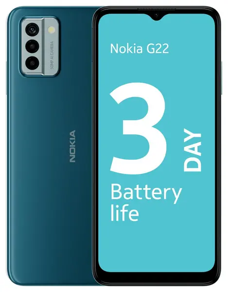 Image of Nokia G22 64GB Smartphone in Lagoon Glass