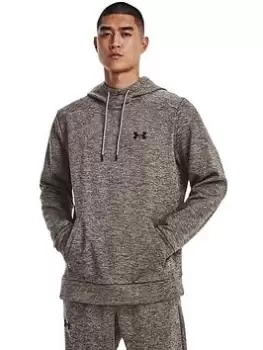 Image of Under Armour Training Armour Fleece&reg; Twist Hoodie - Grey, Size S, Men
