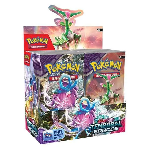 Image of Pokemon TCG Scarlet & Violet 5 Temporal Forces Booster Box (36 Packs)