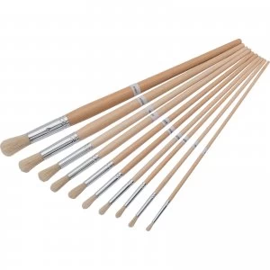 Image of Draper 10 Piece Artists Detail Paint Brush Set