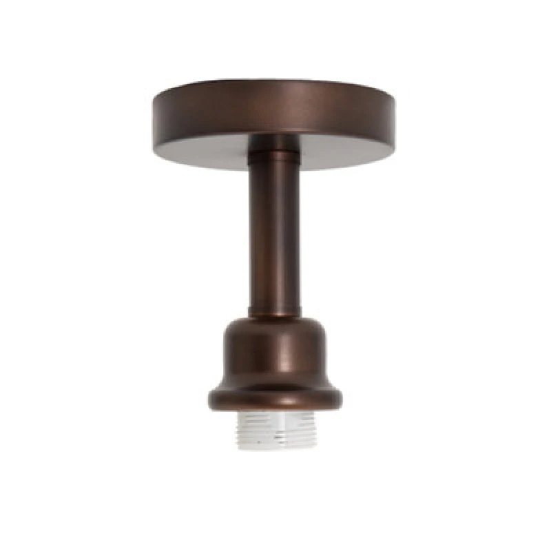 Image of Happy Homewares Contemporary Designer Short Semi Flush Matt Bronze Ceiling Rose