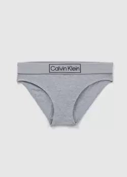 Image of Calvin Klein Womens Underwear Reimagined Heritage Bikini Briefs In Heather Grey