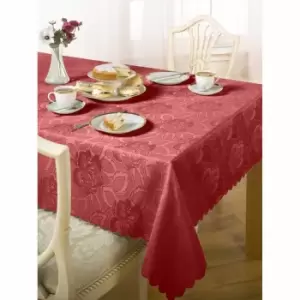 Image of Green & Sons Table Cloth Damask Rose 60 X 84" Wine