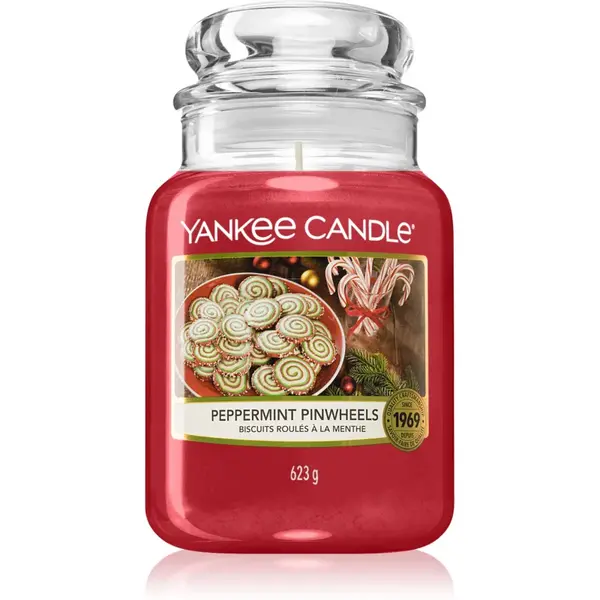 Image of Yankee Candle Peppermint Pinwheels Scented Candle 623g