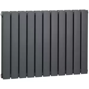 Image of HOMCOM 84 x 60cm Radiator Space Heater for Bathrooms in Grey