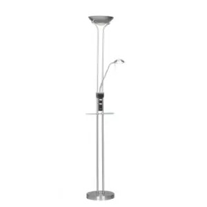 Image of Alari LED Floor Lamp Nickel USB