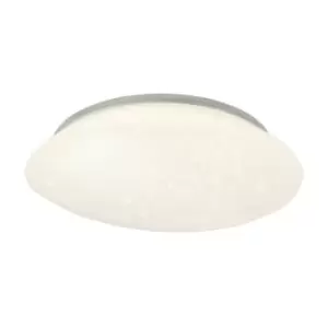 Image of Flush Ceiling, 1 x 24W led, 4000K, 1614lm, IP44, White Acrylic - Luminosa Lighting