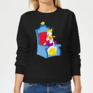 Image of Disney King Donald Womens Sweatshirt - Black - M