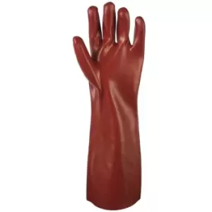 Image of Glenwear Unisex Adults Waterproof Gauntlet Gloves (9in) (Red) - Red