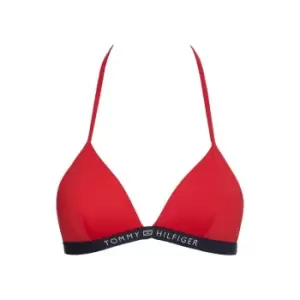 Image of Tommy Bodywear Triangle Fixed Foam Bikini Top - Red
