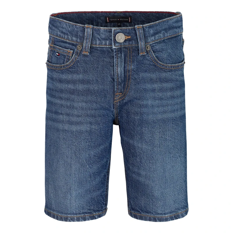 Image of Tommy Hilfiger Kids Scanton Blue Denim Shorts Denim 1AP male 4Y