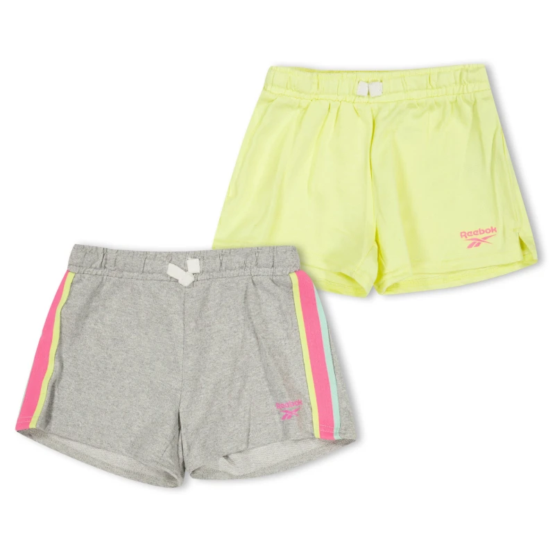 Image of Reebok Kids Jersey Jogger Shorts Lt Grey Heather female 2-3 Yrs