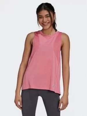 Image of adidas Own The Run Tank Top, Red Size M Women