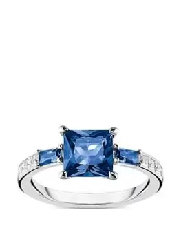 Image of Thomas Sabo Cocktail Ring, Blue, Size 54, Women