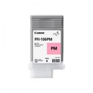 Image of Canon PFI106 Photo Magenta Ink 130ML