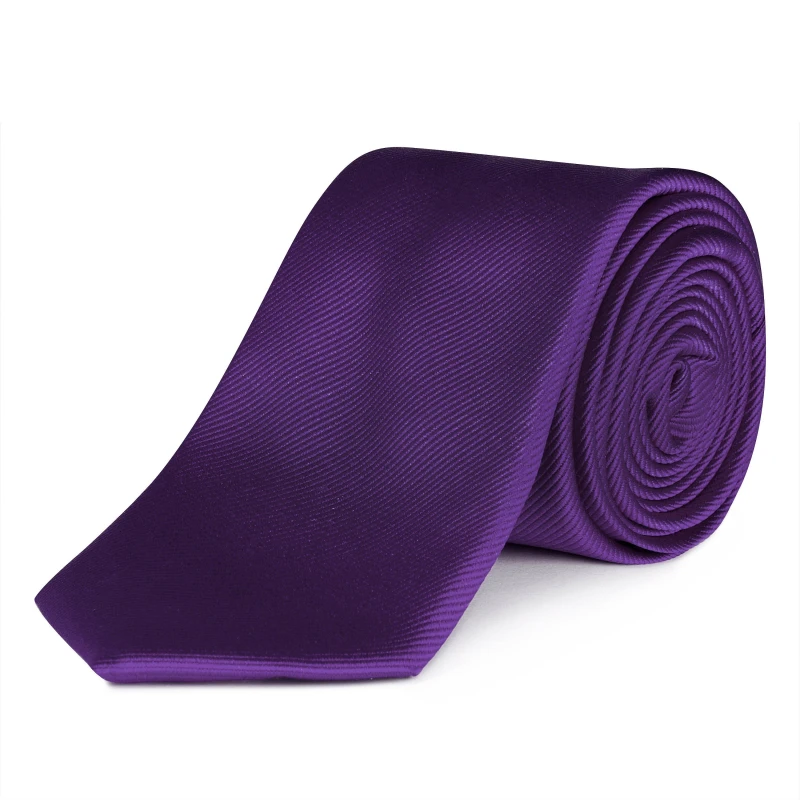 Image of Haines and Bonner Silk Tie - Purple Purple One Size