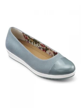 Image of Hotter Angel Dual Fit Slip On Shoe Aqua