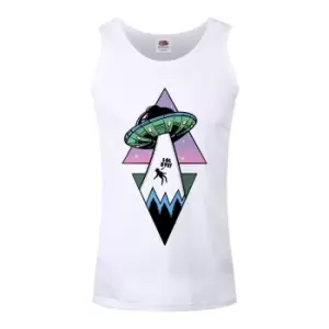 Image of Grindstore Mens Alien Abduction Vest Top (M) (White)