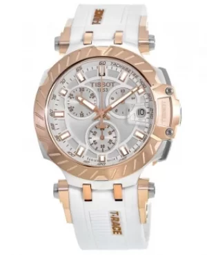 Image of Tissot T-Sport T-Race White Dial White Rubber Strap Mens Watch T115.417.27.011.01 T115.417.27.011.01