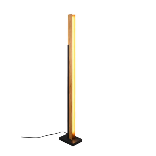 Image of Kerala Modern LED Integrated Floor Lamp Black Matt 3000K