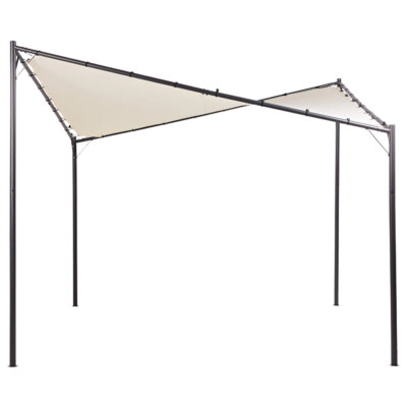 Image of Beliani Gazebo Aventine Metal 300 Cm 300 Cm Beige