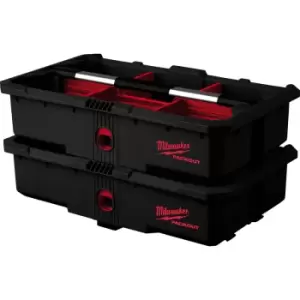 Image of Milwaukee PACKOUT Tool Tray 127 x 503 x 297 in Black Plastic