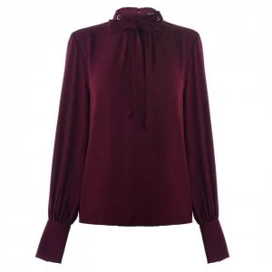 Image of Biba Pussybow Blouse - Purple