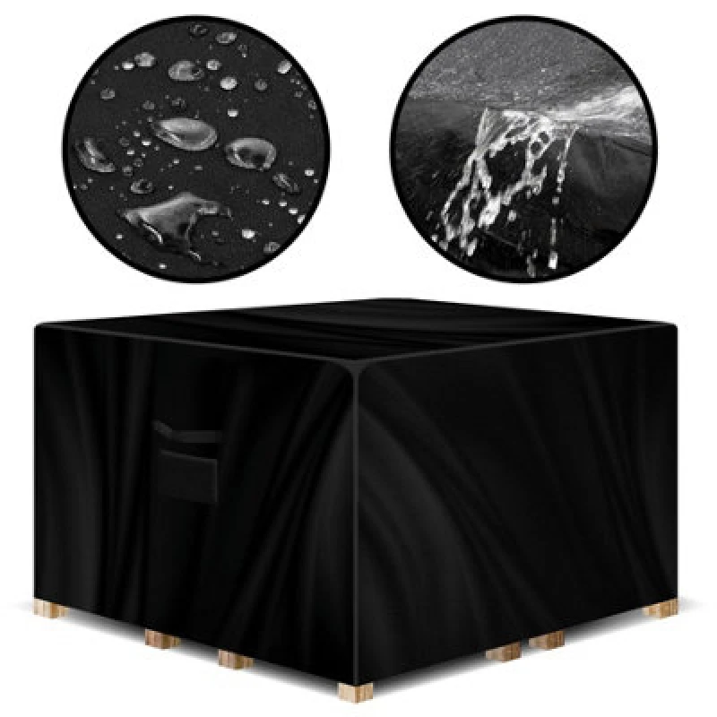 Image of Gracious Gardens Square 250X250X90Cm Outdoor Patio Waterproof Garden Furniture Cover, Weatherproof Rattan Sofa Protector
