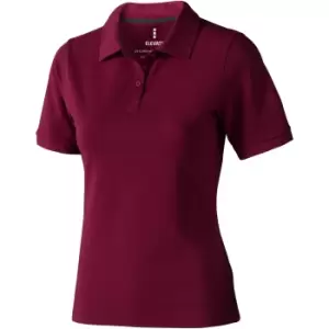 Image of Elevate Calgary Short Sleeve Ladies Polo (S) (Burgundy)