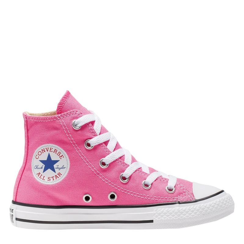 Image of Converse Lifestyle Chuck Hi Top Trainers - Pink Pink C2