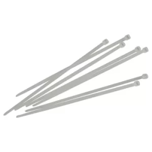Image of Faithfull FAICT200W Cable Ties White 3.6 x 200mm (Pack 100)