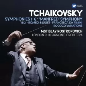 Image of Tchaikovsky Symphonies 1-6/Manfred Symphony/1812/ by Pyotr Il'yich Tchaikovsky CD Album