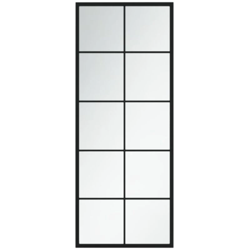 Image of VIDAXL Wall Mirror Black 100x40cm Metal Vidaxl 8720286854457