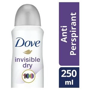 Image of Dove Invisible Dry Anti-Perspirant Deodorant 250ML