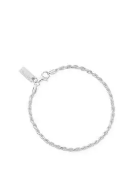 Image of Chlobo Sparkle Rope Chain 925 Sterling Silver Bracelet